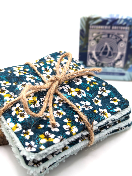 Savon & lingettes en coton démaquillantes