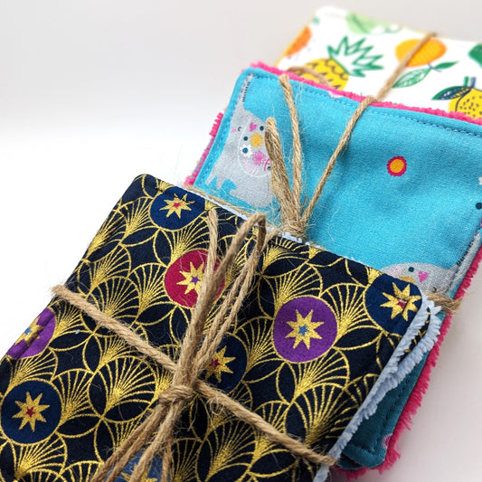 Lingettes lavables en coton