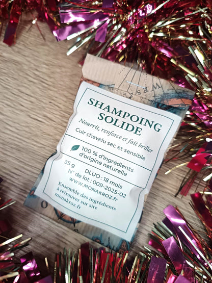 Shampoing solide déjaunissant naturel *cheveux gris, blancs, blonds*